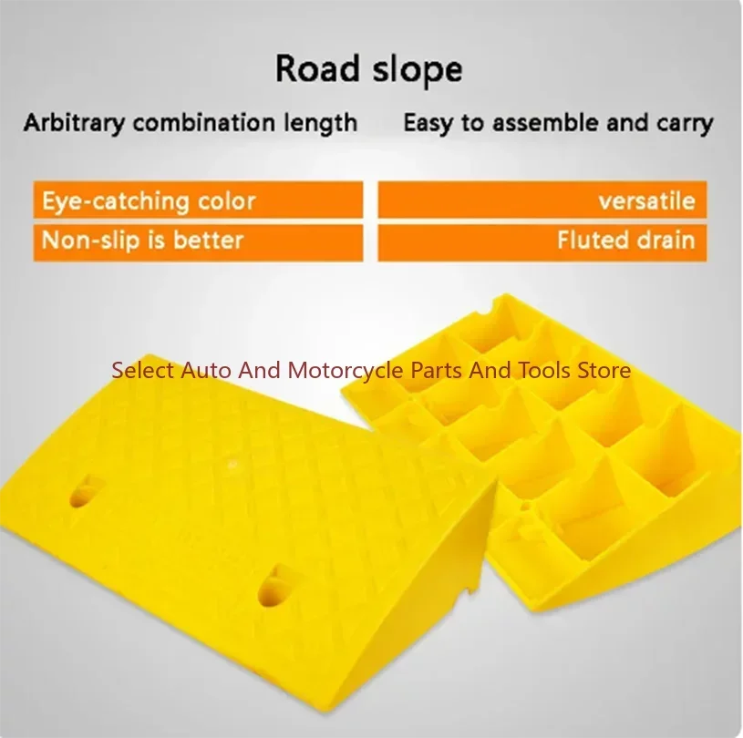 50*30*14cm Plastic PVC Curb Ramp PortableThreshold Pad Ramp For Loading Dock Sidewalk Scooter Motorcycle Car Triangle Mat