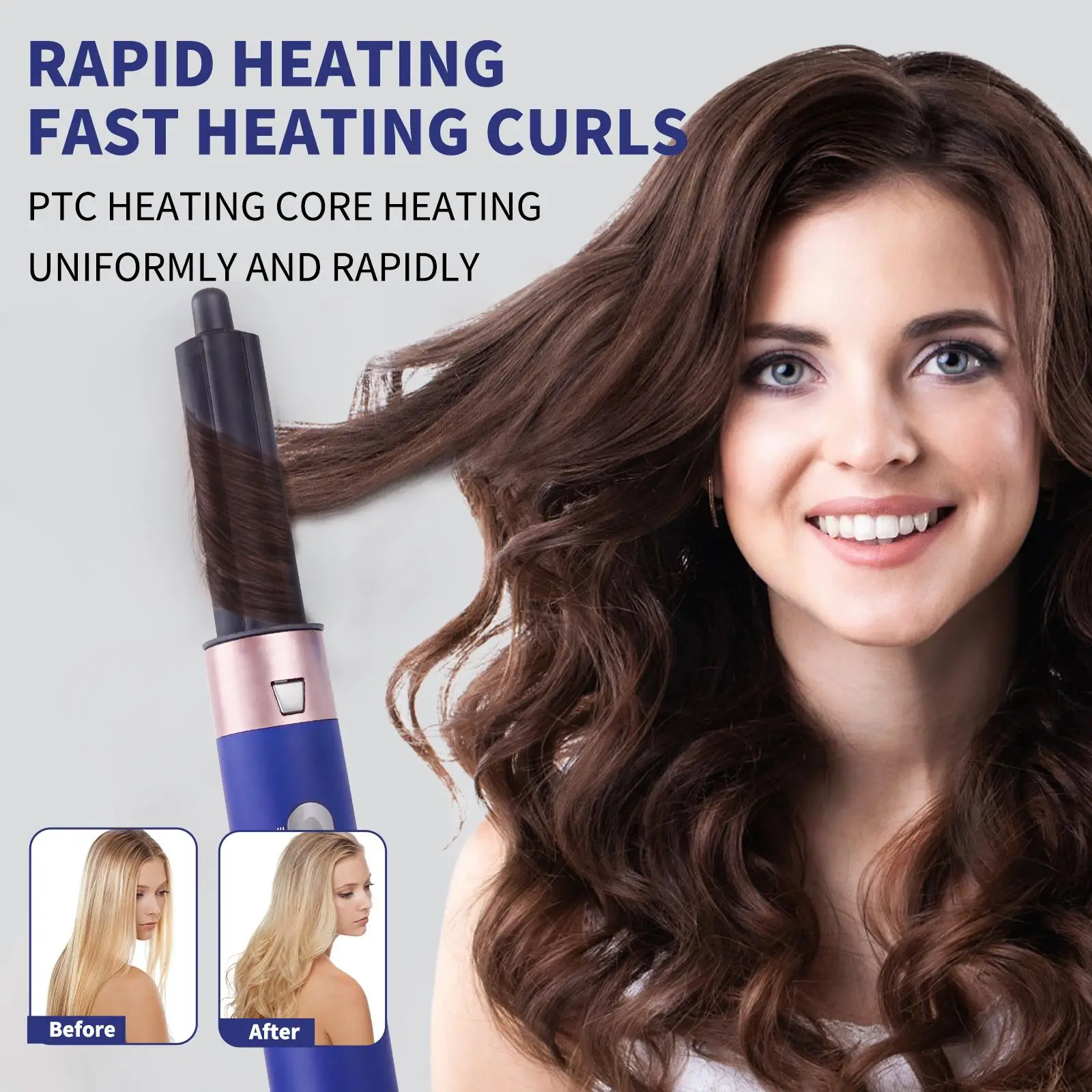 

5 In 1 Curling Iron Curling Stick Set Fast Heating With Curlers Hair Straight hair comb Hair dryer head For Hair Multi Styler
