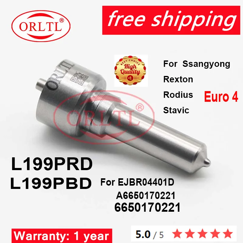 Pulvérisateur de buse Diesel L199PRD L199PBD pour Ssangyong Kyron 2,7 l Rexton/Rodius euro 4