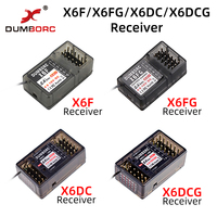 DUMBORC X6F/X6FG/P6DC/X6DCG 2.4G 6CH Radio Control System Receiver for X4 X5 X6 X6P Transmitter RC Car Boat Remote Controller