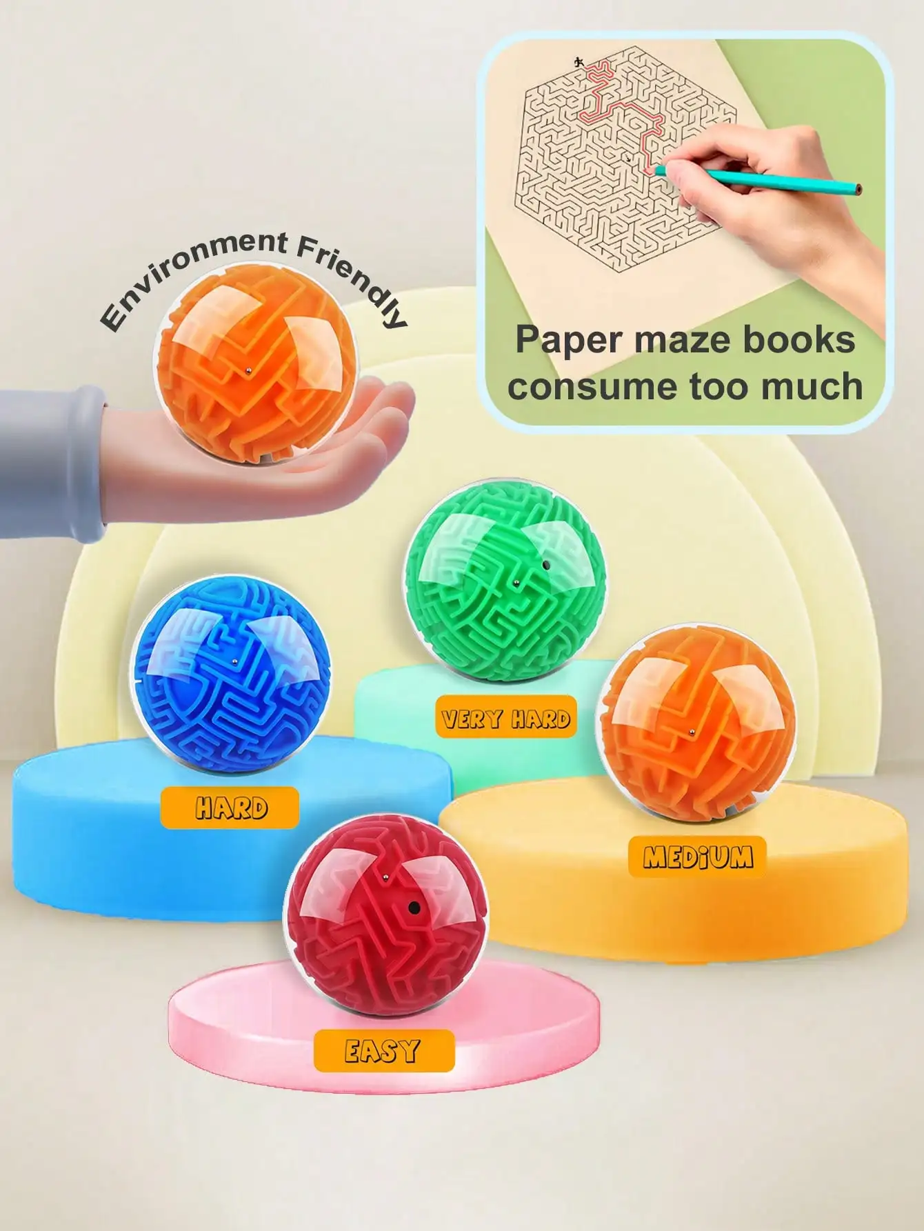 1 pc quebra-cabeça caminhada grânulo labirinto bola brinquedos exercício pensamento e capacidade de reação jogo de interação para adolescentes meninos e meninas presente