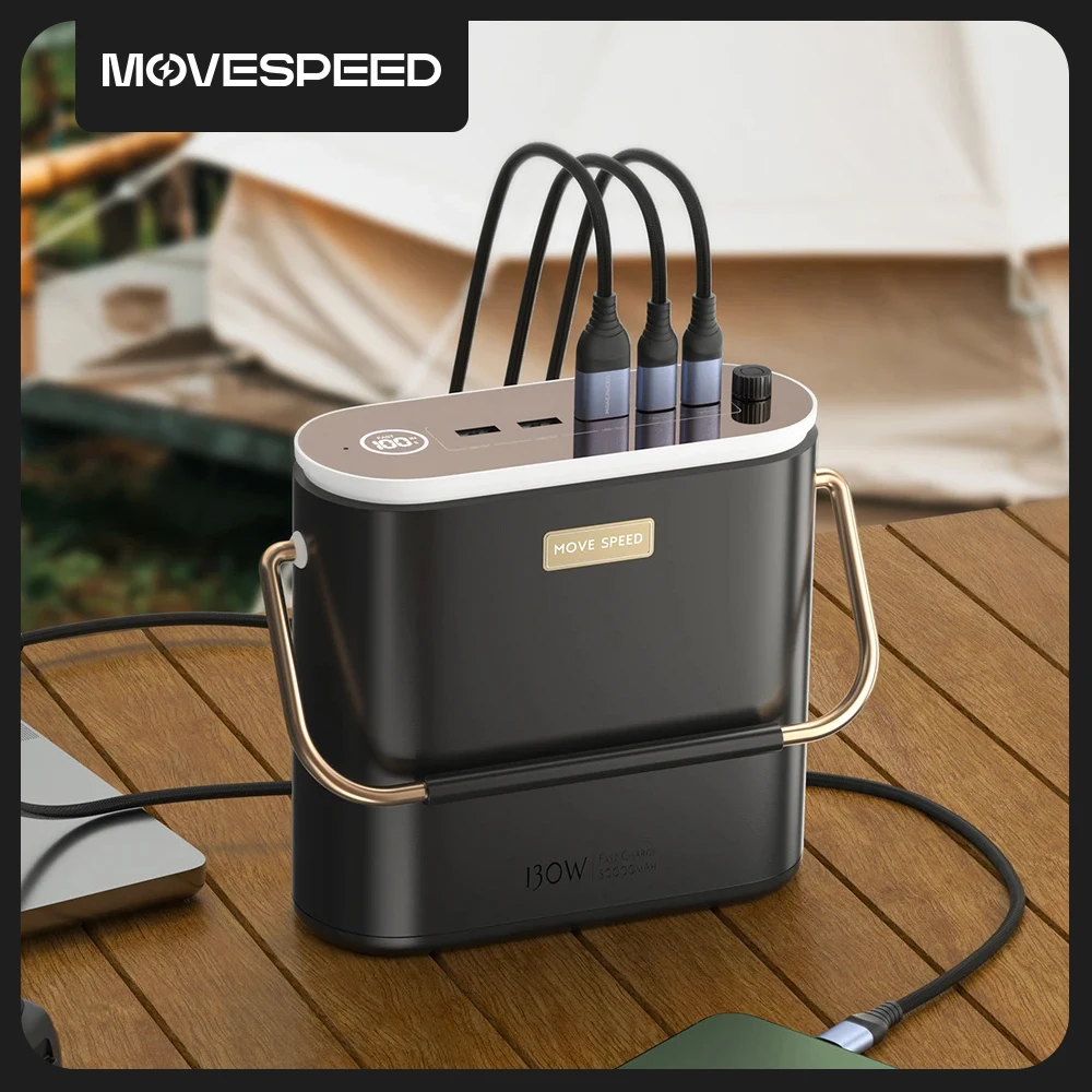 MOVESPEED S80 Large Capacity Power Bank 100W PD Fast Charging External  Battery Portable Power Station for Camping Outdoor Laptop - AliExpress  202192403