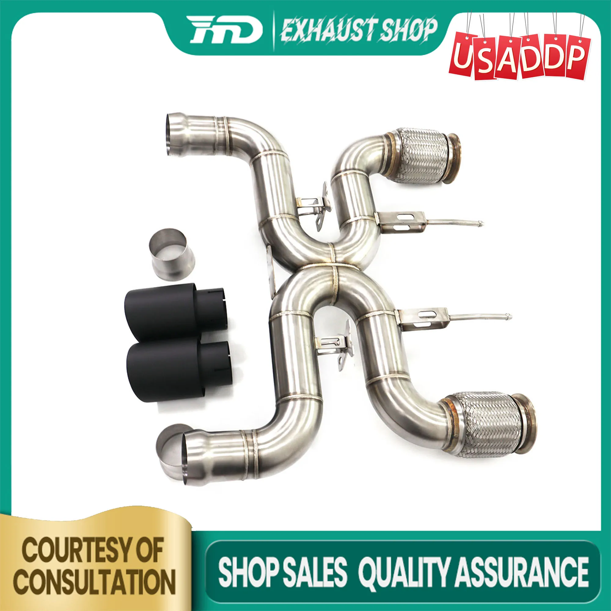 

HMD Catback for McLaren 720S SS304 without Valve Exhaust system with Exquisite Tips High precision Increased power