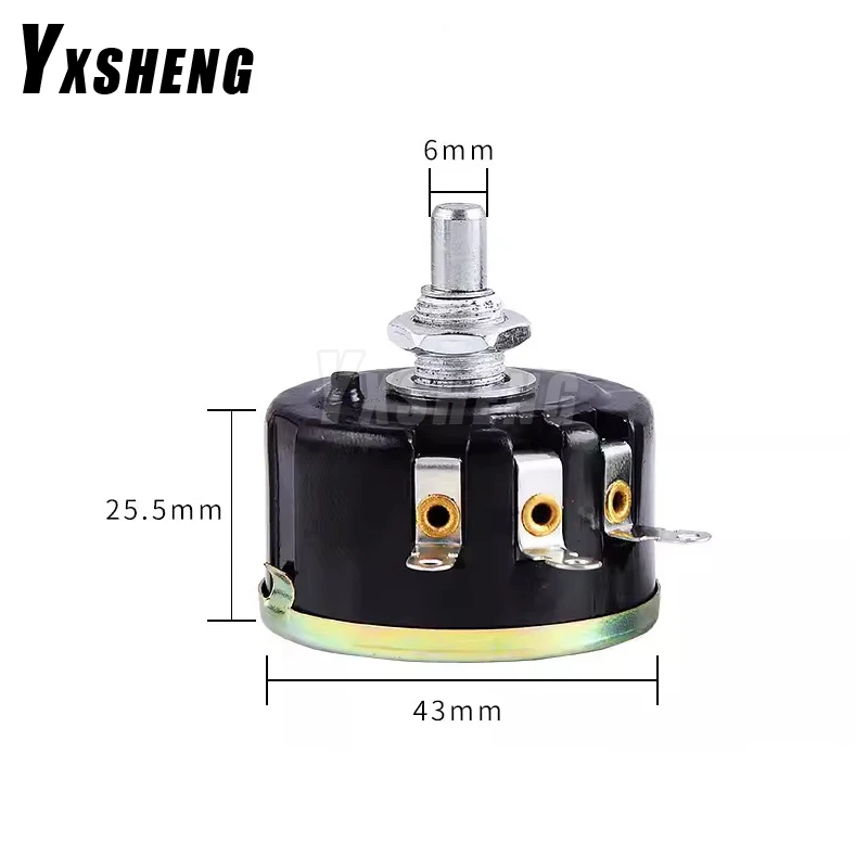 Potenciômetro enrolado de fio de círculo único WX112 WX050 5W (050) 100R 220R 1K 2K2 4K7 10K 22K 33K 47K 100 220 2.2K 4.7KΩ Ohm