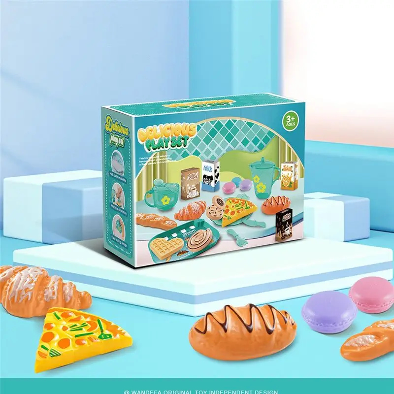 A63T-33Pc play house cozinha conjunto crianças chá festa jogar conjunto para crianças, dramatização com sobremesa e utensílios de mesa