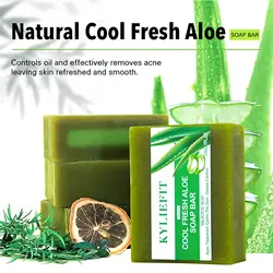 Sabonete de banho naturalmente hidratante, clareamento, pele radiante, vegano, artesanal com aloe vera, remover acne e espinhas