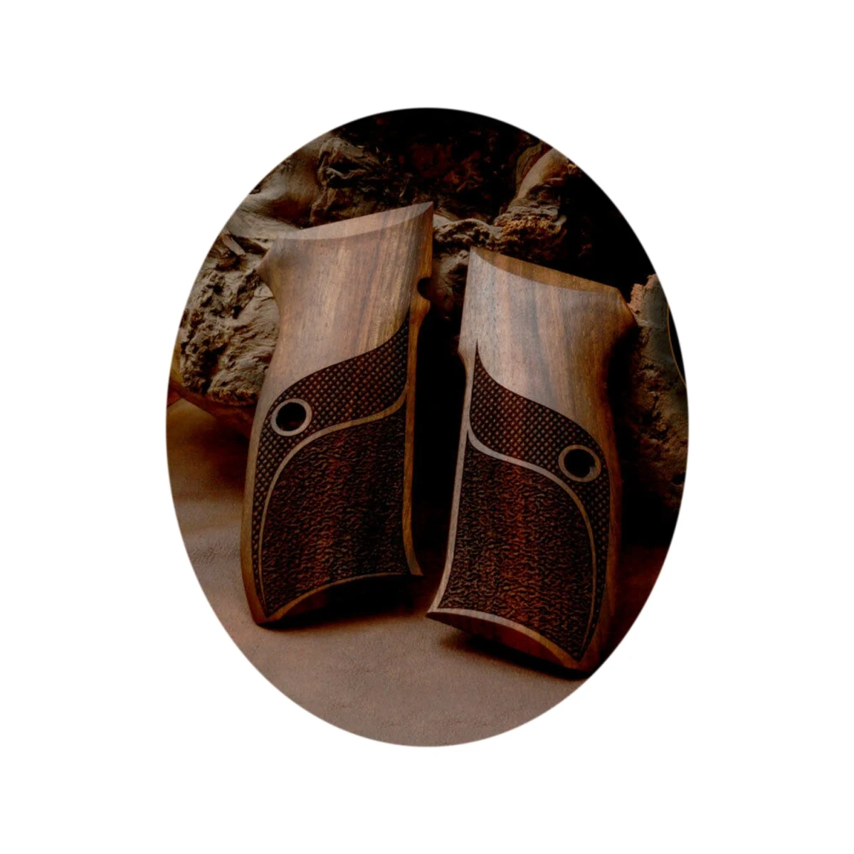 

KSD Brand CZ 75, 75B, 75BD, 85 KADET SHADOW1 Compatible Walnut Grip