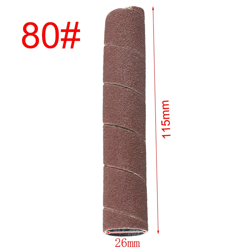 1pc Grits Spindle Sanding Sleeves For Oscillating Sander Sanding Belt Sandpaper Metal Woodworking Polishing Tool 80/120/240 Grit