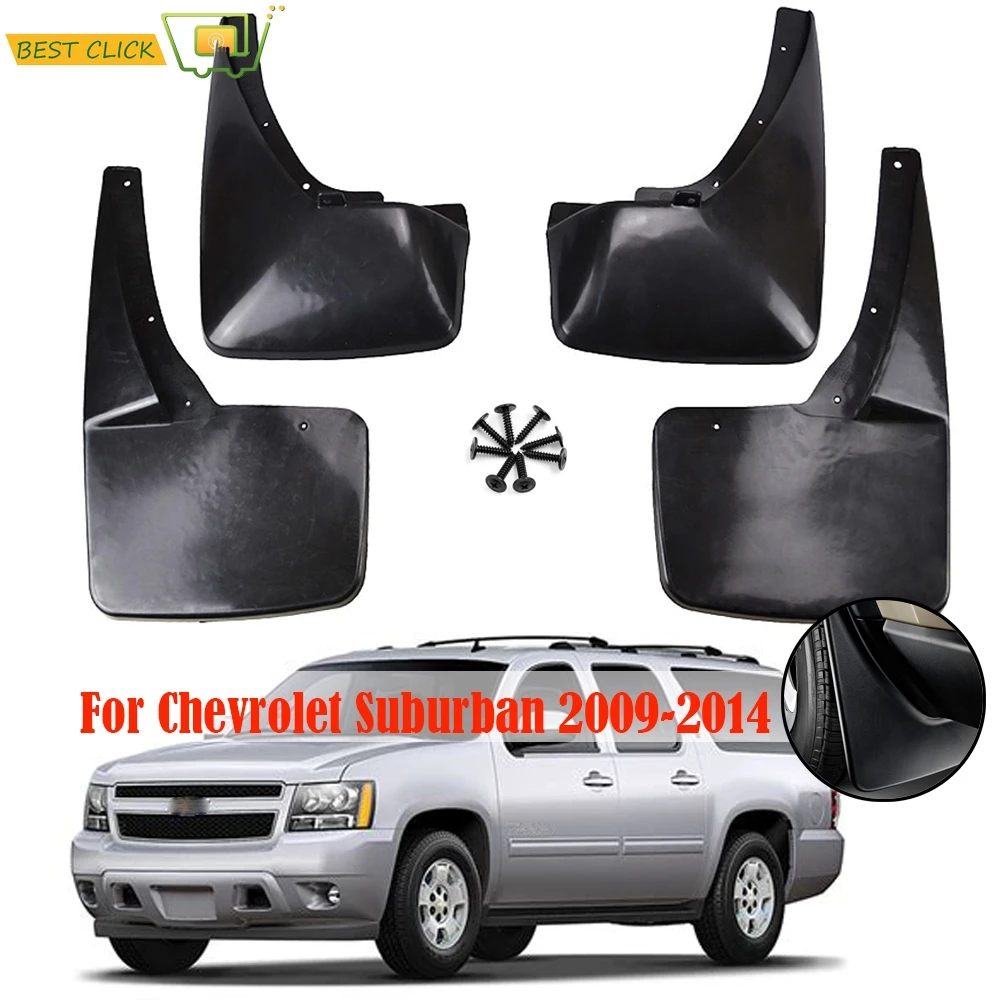 

Car Mud Flaps For Chevrolet Suburban 1500 LTZ 2009 2010 2011 2012 2013 2014 W/O Z71 Package Splash Guards Mudguards Mudflaps