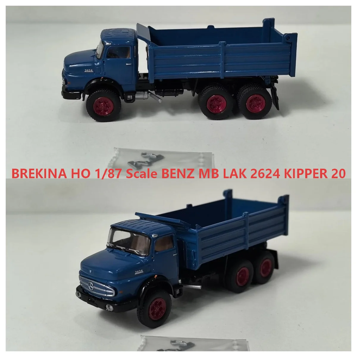 BREKINA HO 1/87 Scale BENZ MB LAK 2624 KIPPER 20 Plastic Car Model