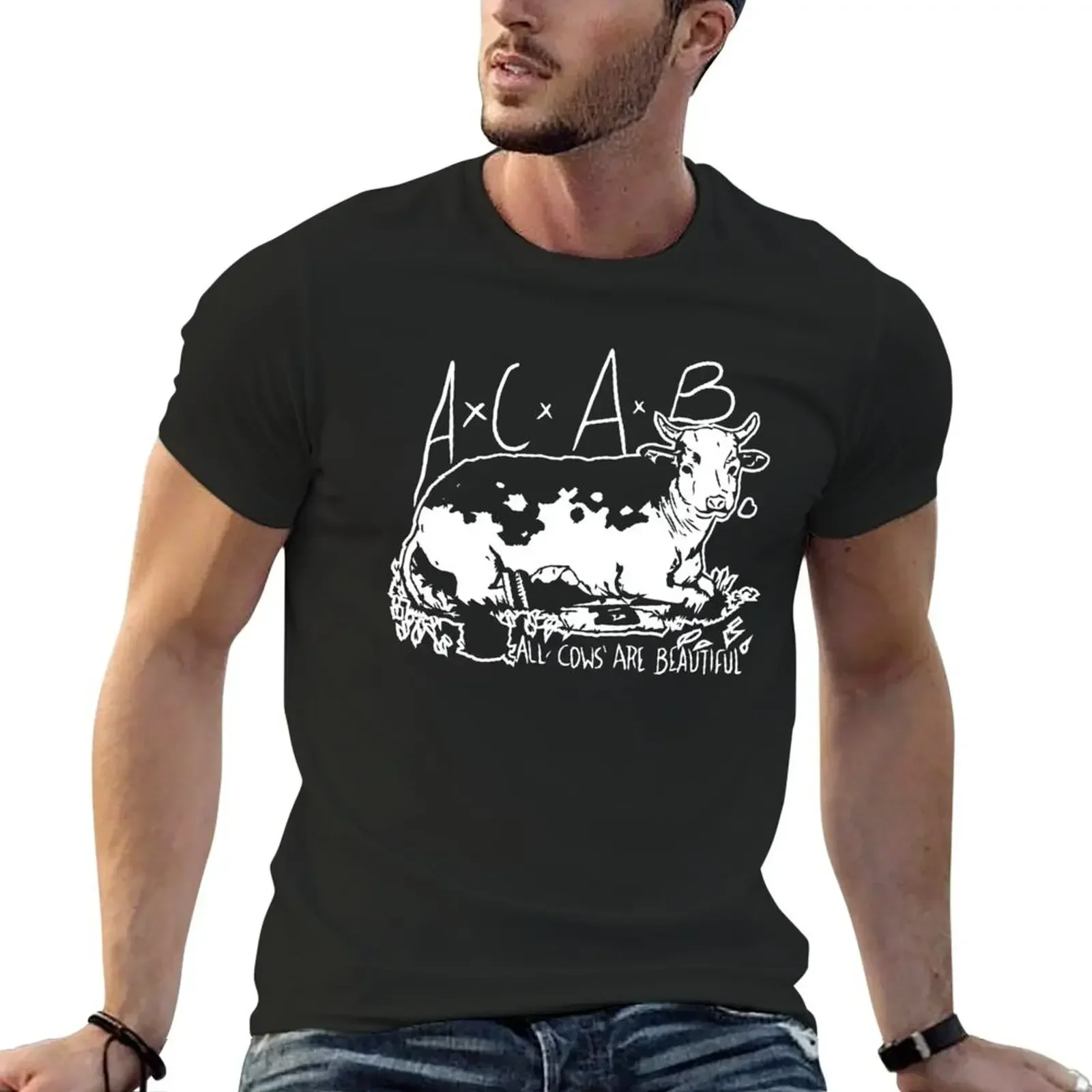 ALL COWS ARE BEAUTIFUL ACAB 1312 PUNK VEGAN T-Shirt hippie clothes quick drying street wear anime tshirt luxury clothes men