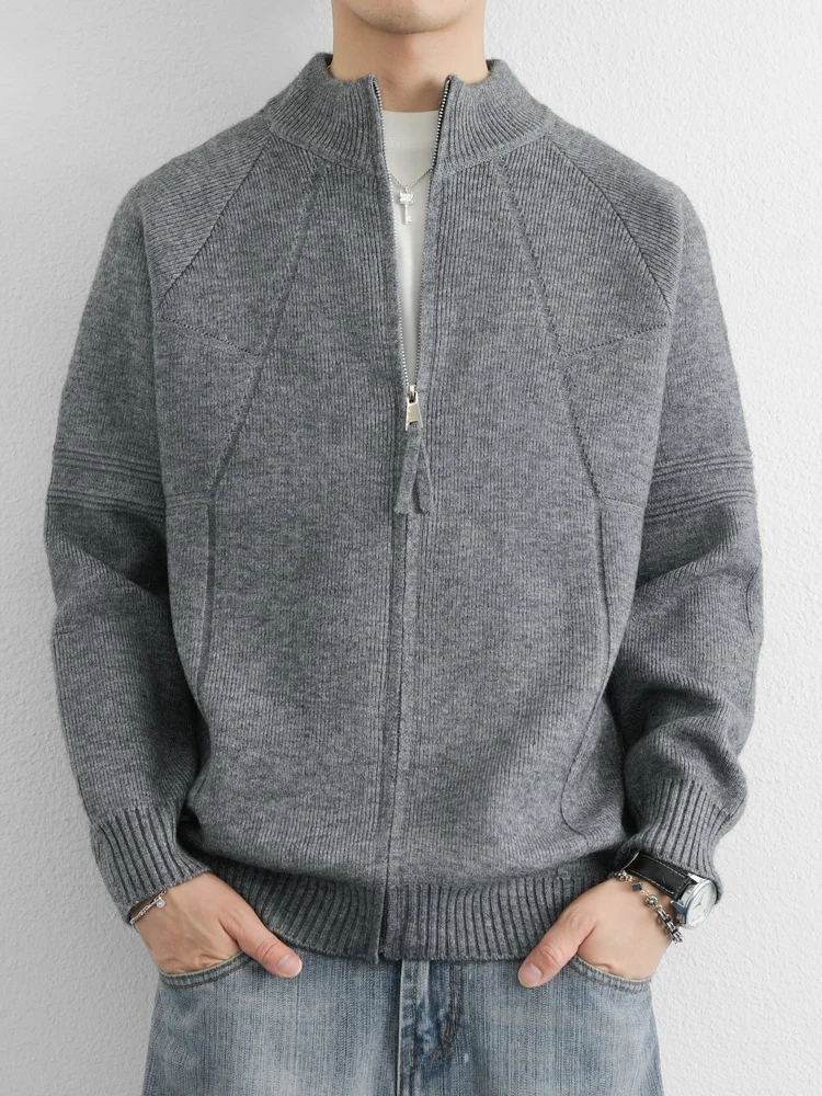 

Casual Knitted Open Cardigan Sweater Men's Spring Autumn Winter New Faion Sli Versatile Loose Outerwear Comfortable Sof...