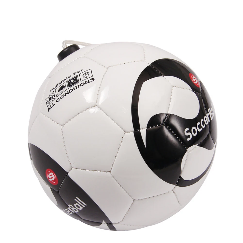 Football BALL beginner Training Soccer Ball Practice Belt Trainer Equipment Kick Standard Official profession Balls Size 2