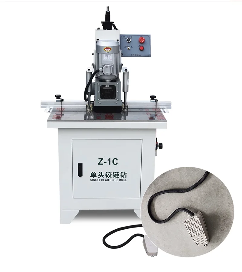 Z1-C model Single head heavy-duty dust-free hinge drilling and woodworking drilling machine, hinge punching machine