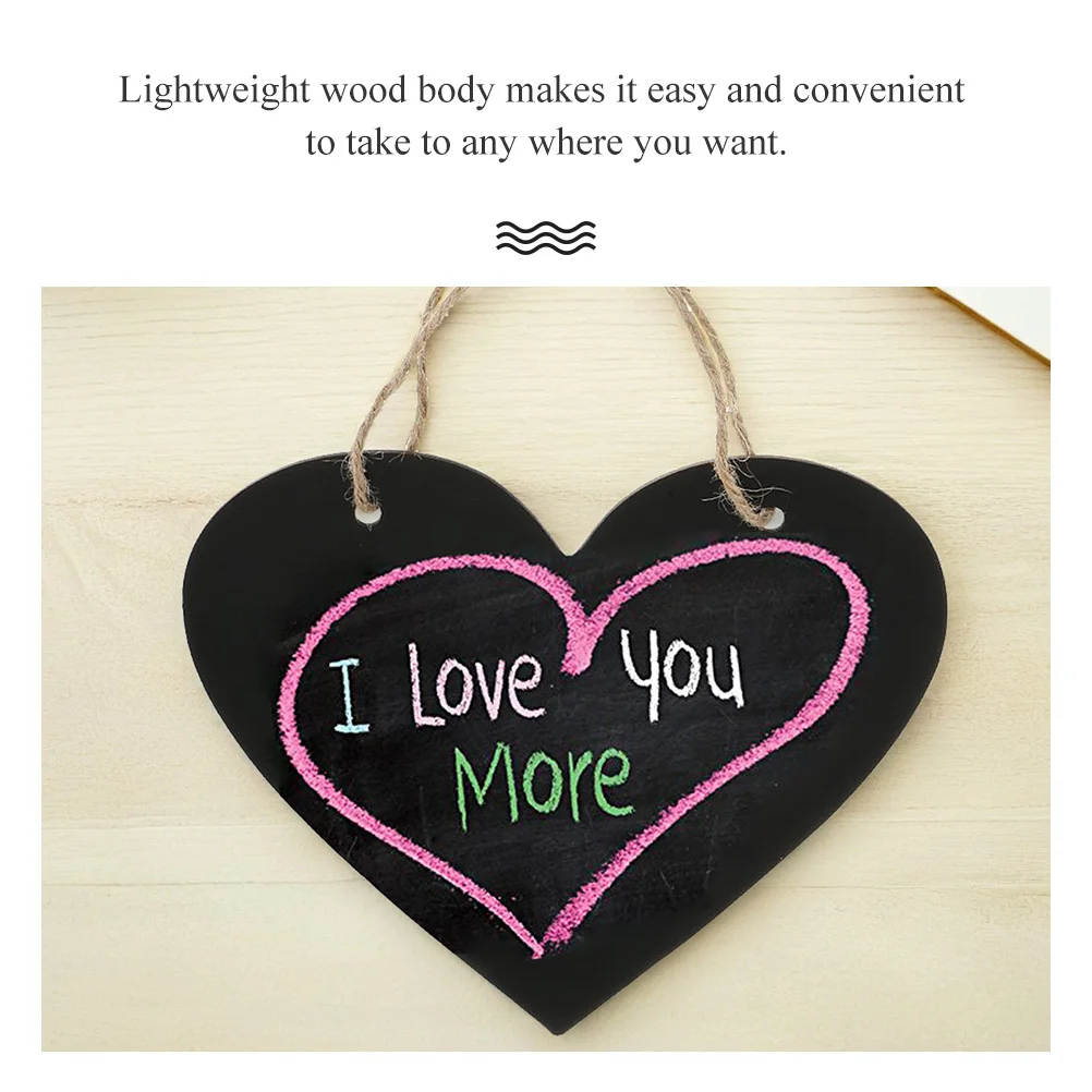 1 قطعة السبورة السبورة خشبية صغيرة معلقة علامة السبورة ل حفل زفاف ديكور السبورات علامة معلقة #5