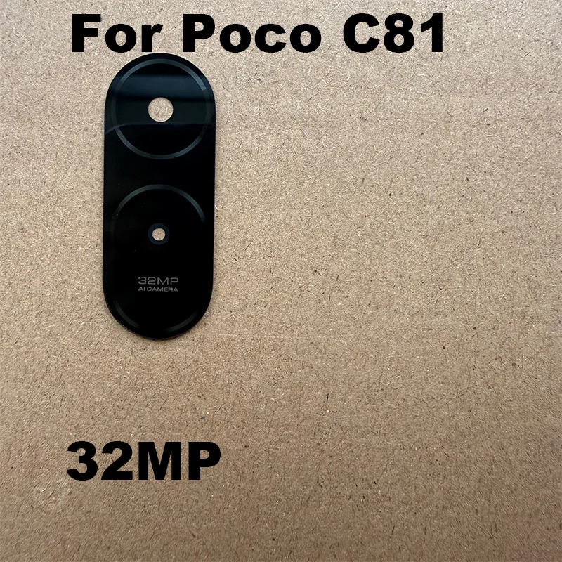 For Xiaomi Poco C65 C71 C81 Pro C85 Back Camera Lens Glass Rear Cover With Glue Adhesive Replacement