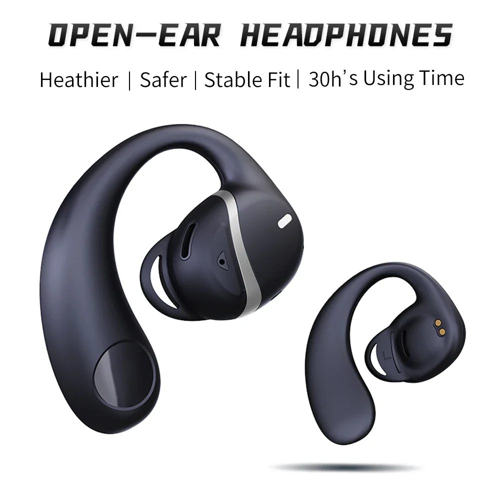 New 5.3 Quality Sports Bluetooth Headphones Wireless Headset Open Wearable Stereo Earbuds with Mic Type C Charge Earphone OD06