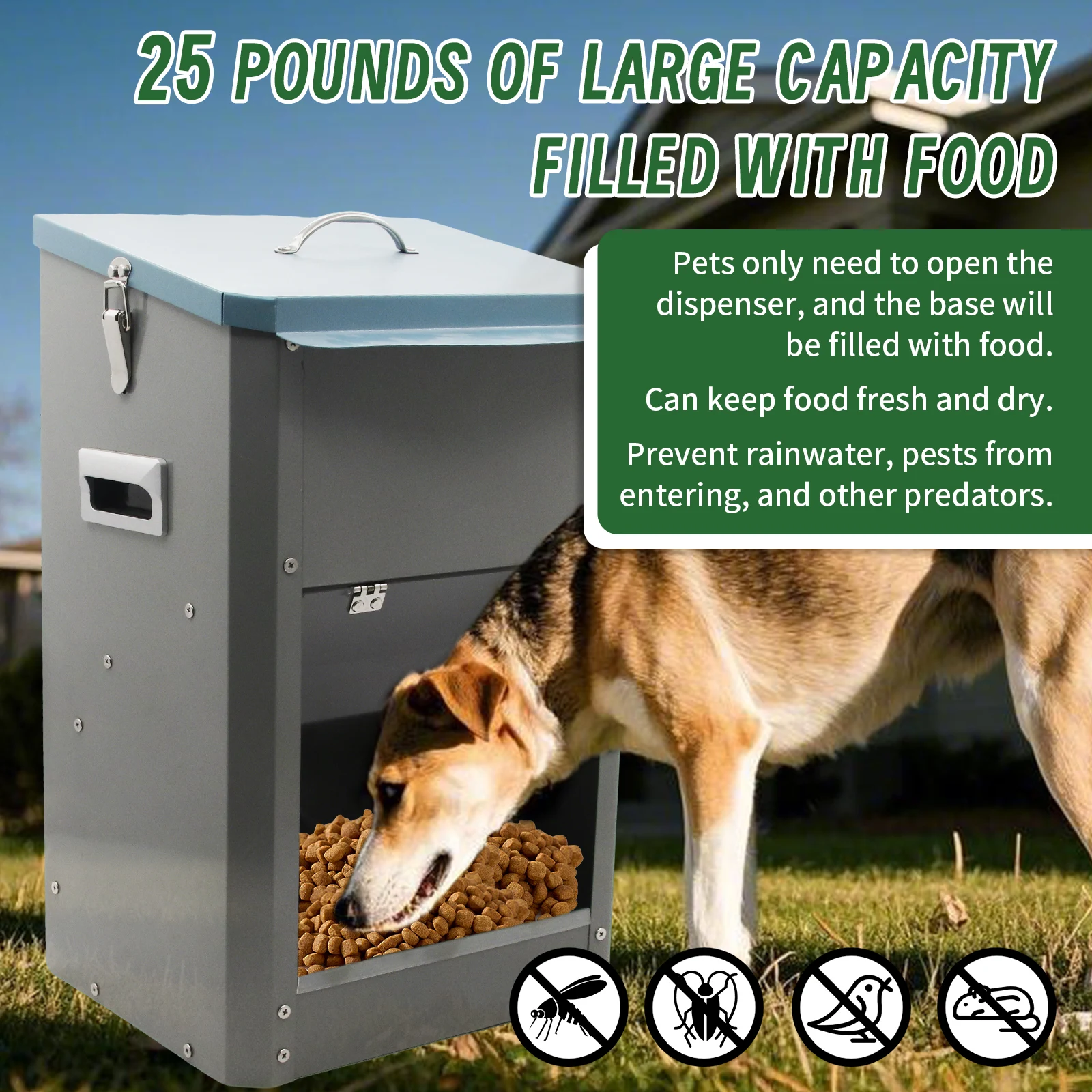 26 фунтов оцинкованная автомат – обзор и цена Food Storage For Dog