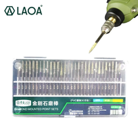 LAOA 30pcs 3mm High Quality Diamond Polished Rod Diamond Coated Drill Bits Jade Carving Tool Electric Grinding Diamond Drill Bit