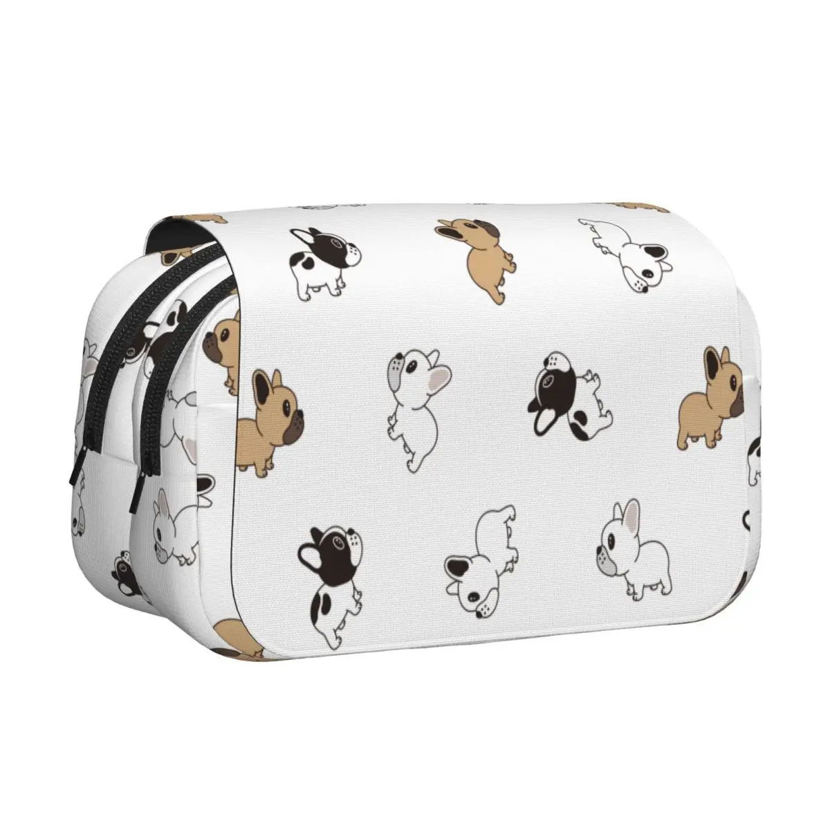 

Милый пенал-раскладушка с изображением бульдога, вместительный, для школьных принадлежностей, подарок для учеников