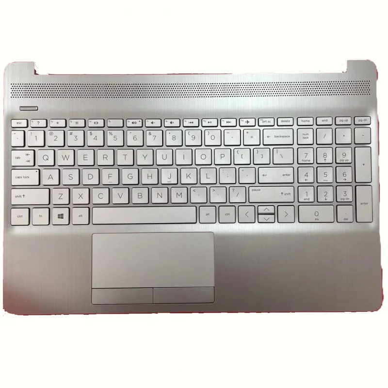 

H FOR HP 15S DU DY DW TPN-C139 L52023-001 Laptop C Shell Keyboard Silver