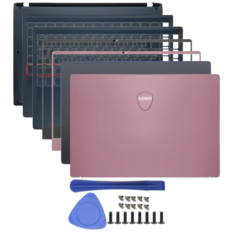 LCD tampa traseira para tela do notebook, moldura frontal, dobradiça, palmrest, fundo, capa do portátil, acessórios, MSI P14, MS-14C1, MS-14C2, MS-14C4