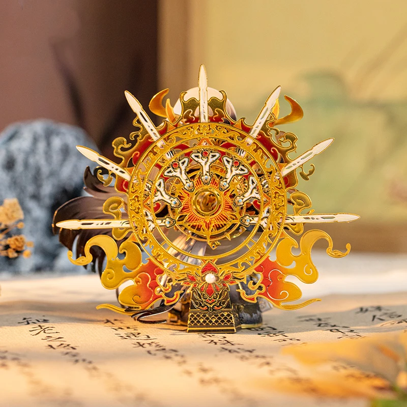 DIY 3D 금속 퍼즐 미니 Dijun 인형 미니어처 모델 구축 키트 조립 지그 소 퍼즐 소녀 생일 선물 홈 장식