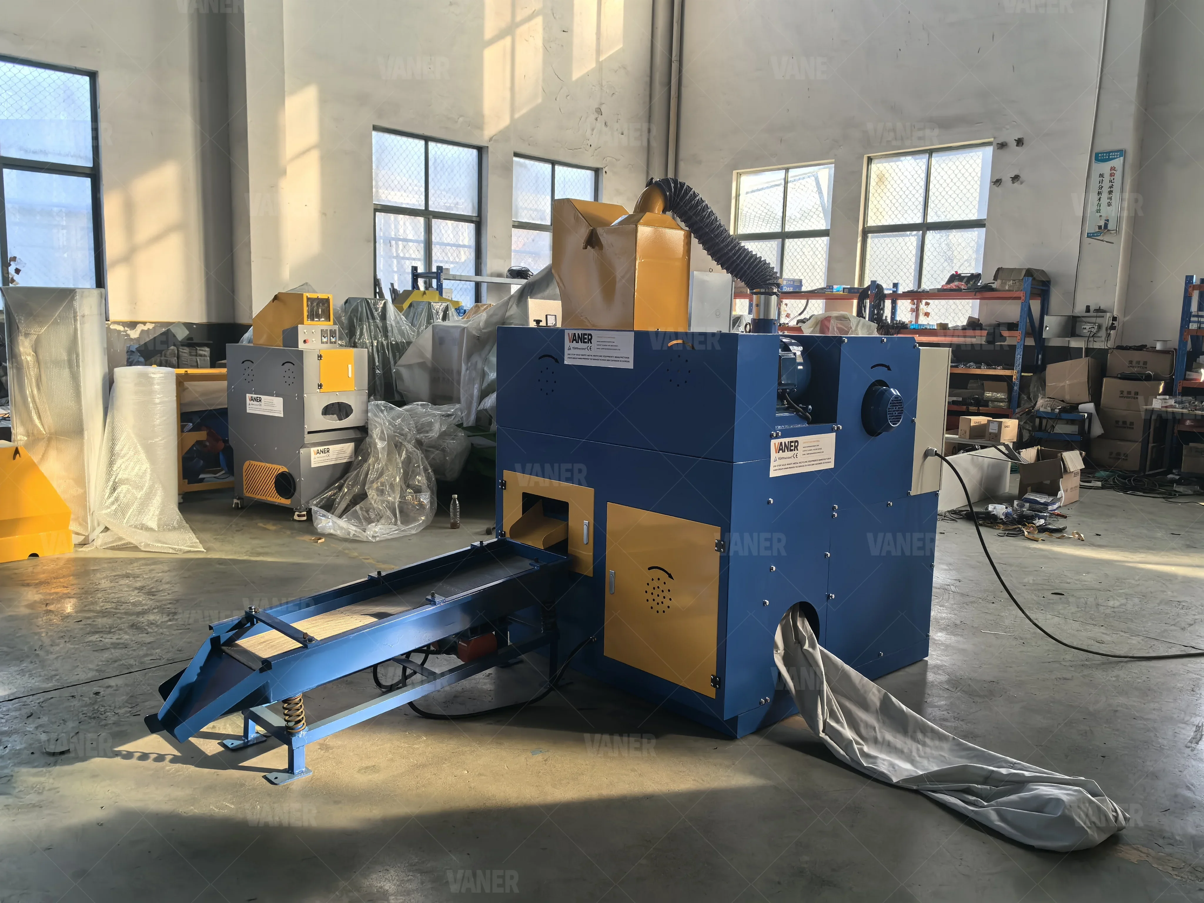 V-C06 الصين أفضل توريد الكابلات النحاسية البلاستيك فاصل الخردة كابل سلك المحبب آلة إعادة التدوير بسعر منخفض #6