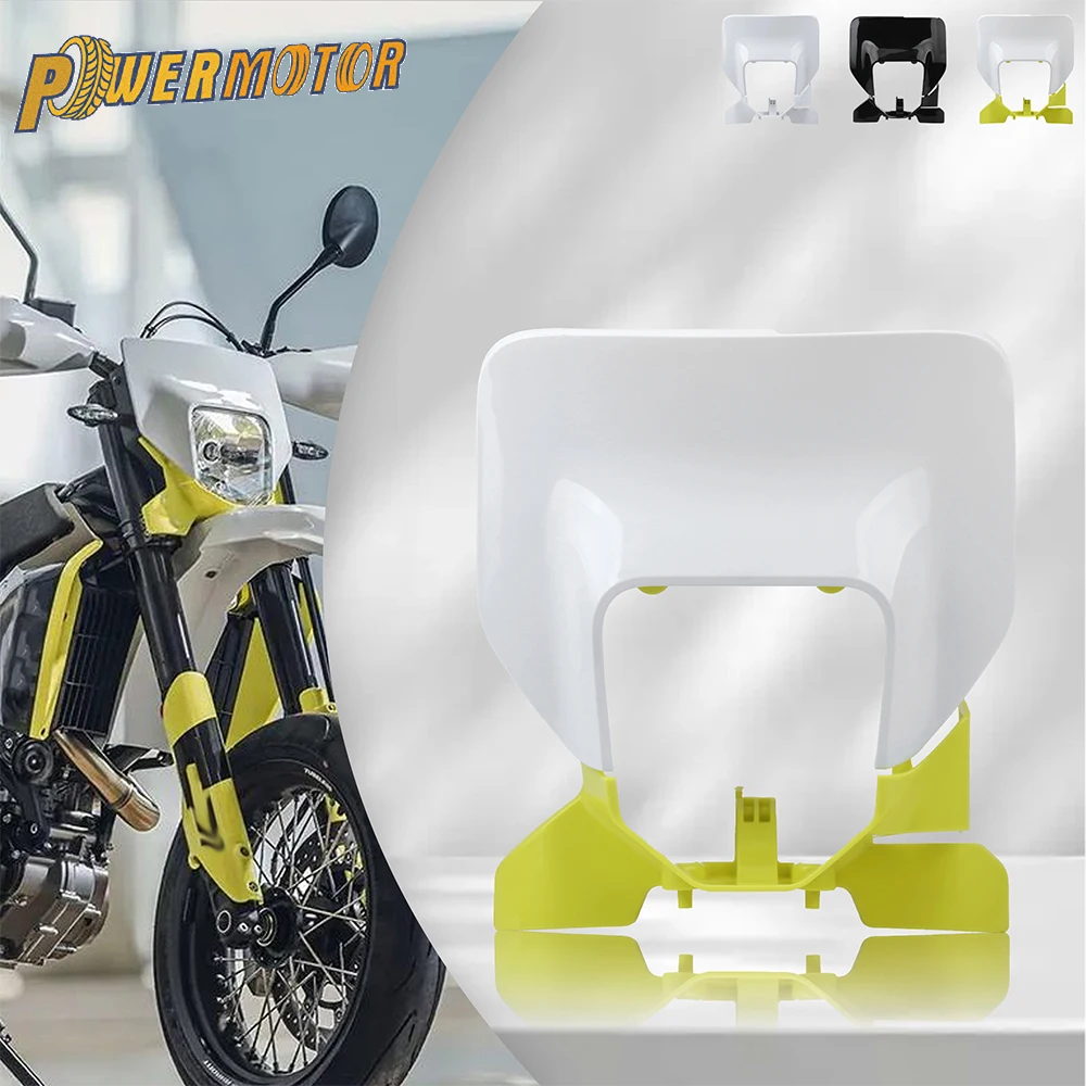Motorrad Scheinwerfer Platte Maske Kunststoff Für Husqvarna TE TC FE FC 150 250 300 350 450 500 2023 Motocross Enduro Teile