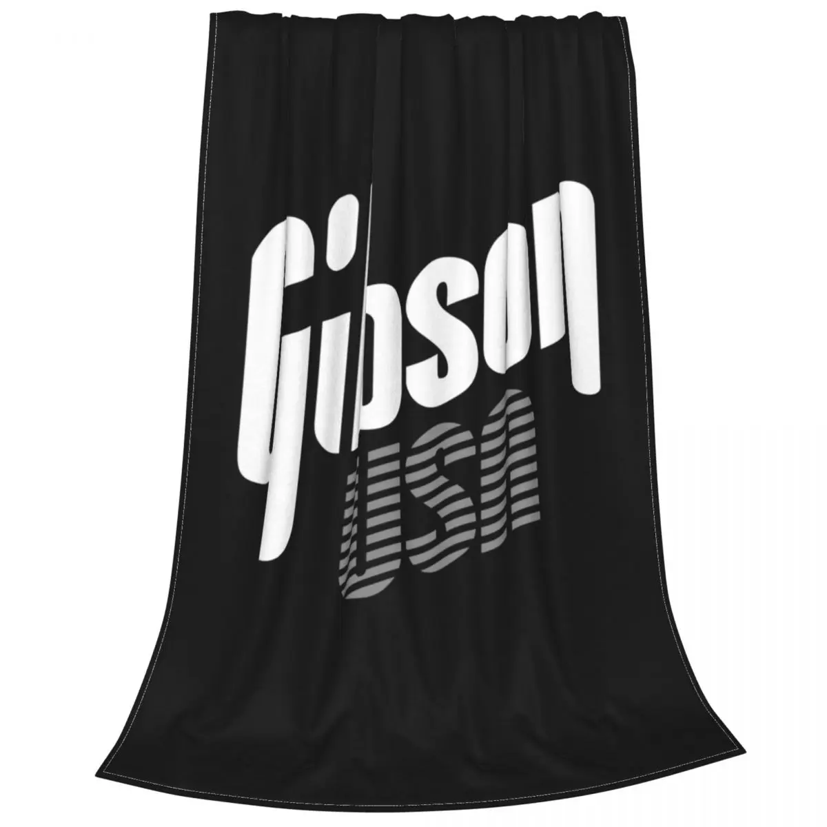 Gibson Usa Guitars Electric Bass Hard Rock Acoustic Ultra-Soft Micro Fleece Blanket Home