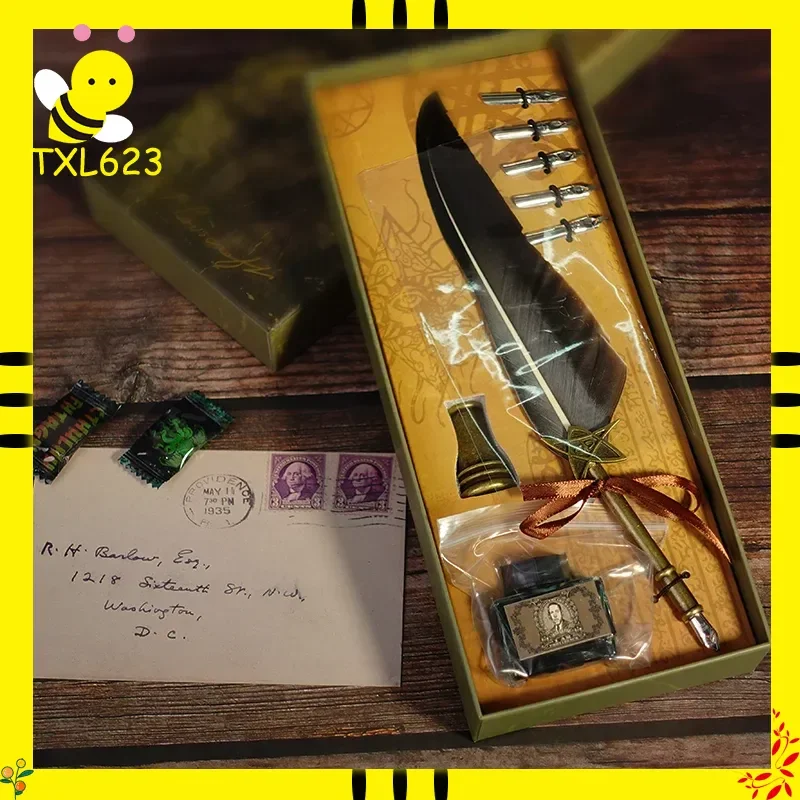 

Lord of Mysteries Sealed Artifact Collectible Feather Pen Cosplay Inspired Merchandise 0-08 "Words Become Reality" Toy Figure