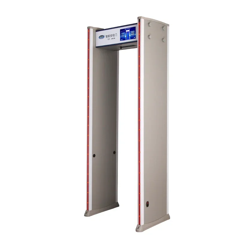 

High-Tech 33 Zones Walk-Through Metal Detector Industrial Security Scanner for Hotel Door Protecting Humans