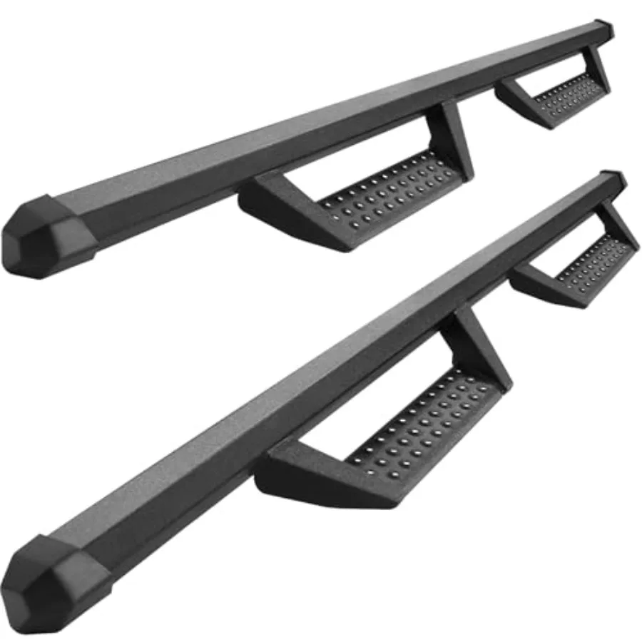 

Подносы, совместимые с автомобилем 20072018 Jeep Wrangler JK, 4-дверные, 4,7-дюймовые боковые ступеньки с откидной крышкой для легкого доступа и En