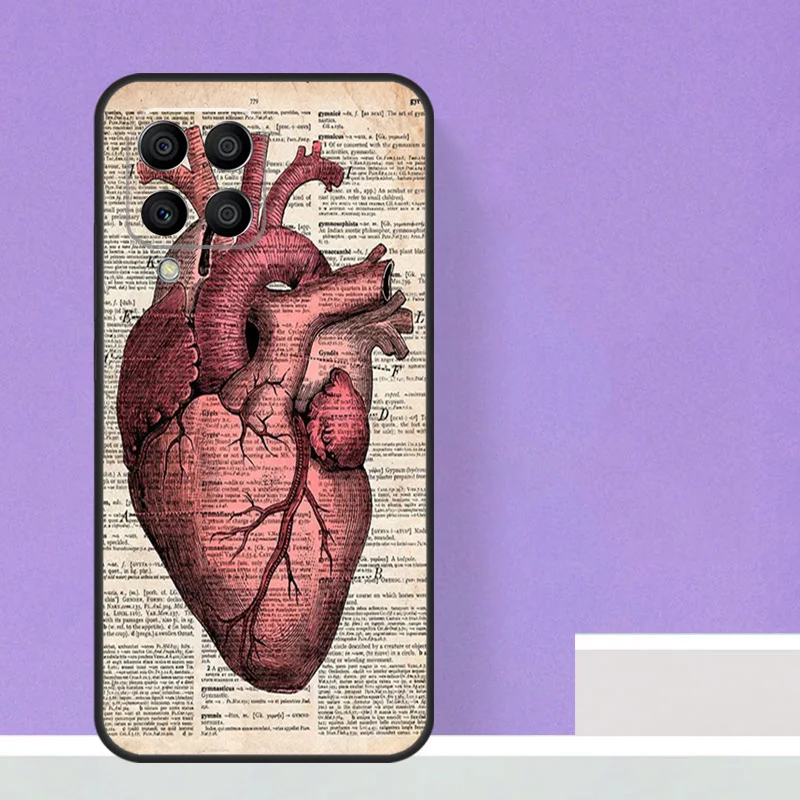 Anatomical Heart Anatomy For Samsung Galaxy M21 M51 M12 M32 M52 M13 M23 M33 M53 M34 M54 M30s M31s M15 M55 M20 Case