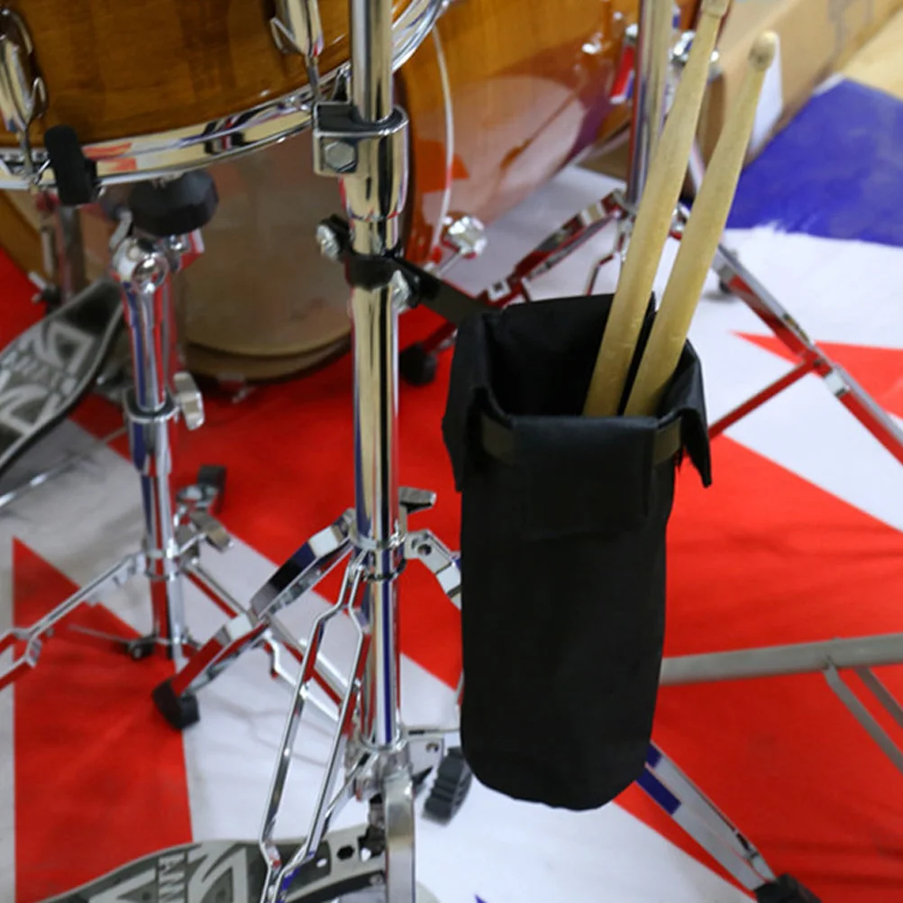 

Waterproof Oxford Drum Stick Bag Metal Clip Durable Drumstick Holder Pouch Easy Cleaning Moisture Proof Wear Resistant Storage