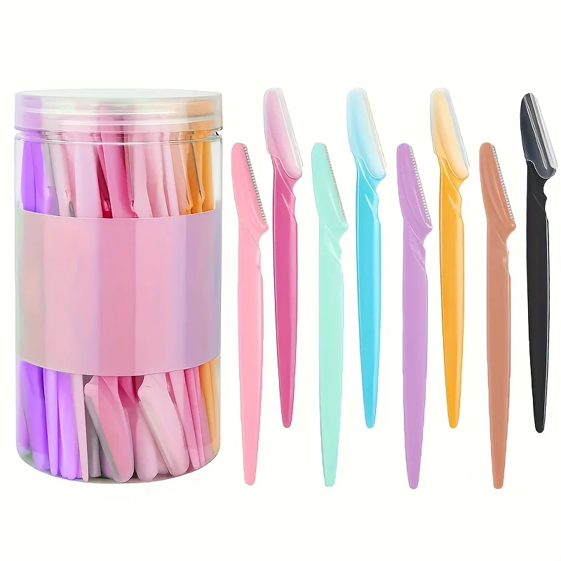 

30pcs color random female eyebrow shaver and facial shaver, eyebrow trimming and shaver with protective cover