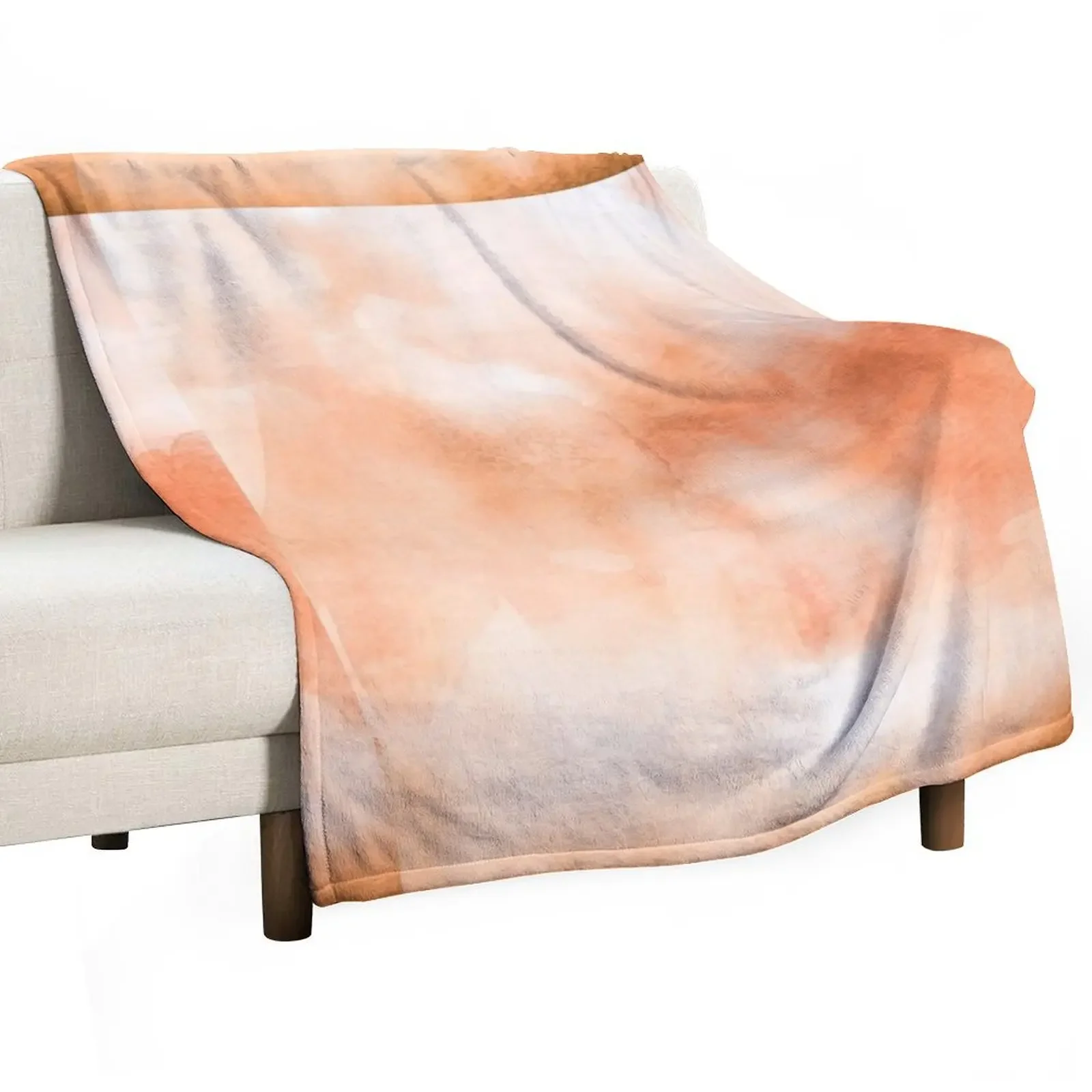 

Peach Classic Color Industrial Style Throw Blanket Soft Big warm winter Soft Plush Plaid Blankets