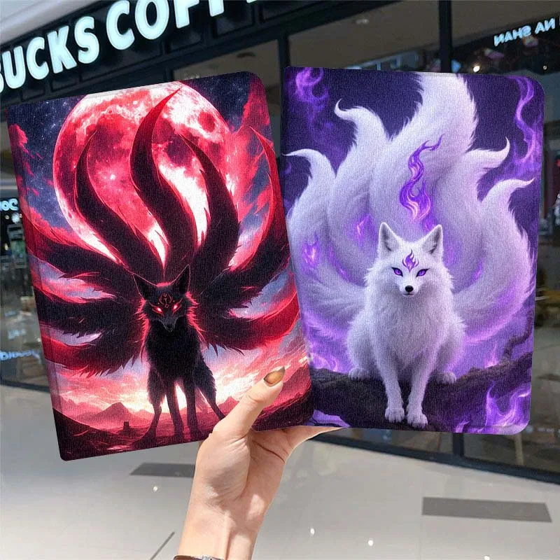 

Nine Tailed Fox World Pattern Tablet Case For Samsung Galaxy Tab A A7 A8 A9 A11 S6 S11 Lite Plus 10.1 10.4 10.5 Inch
