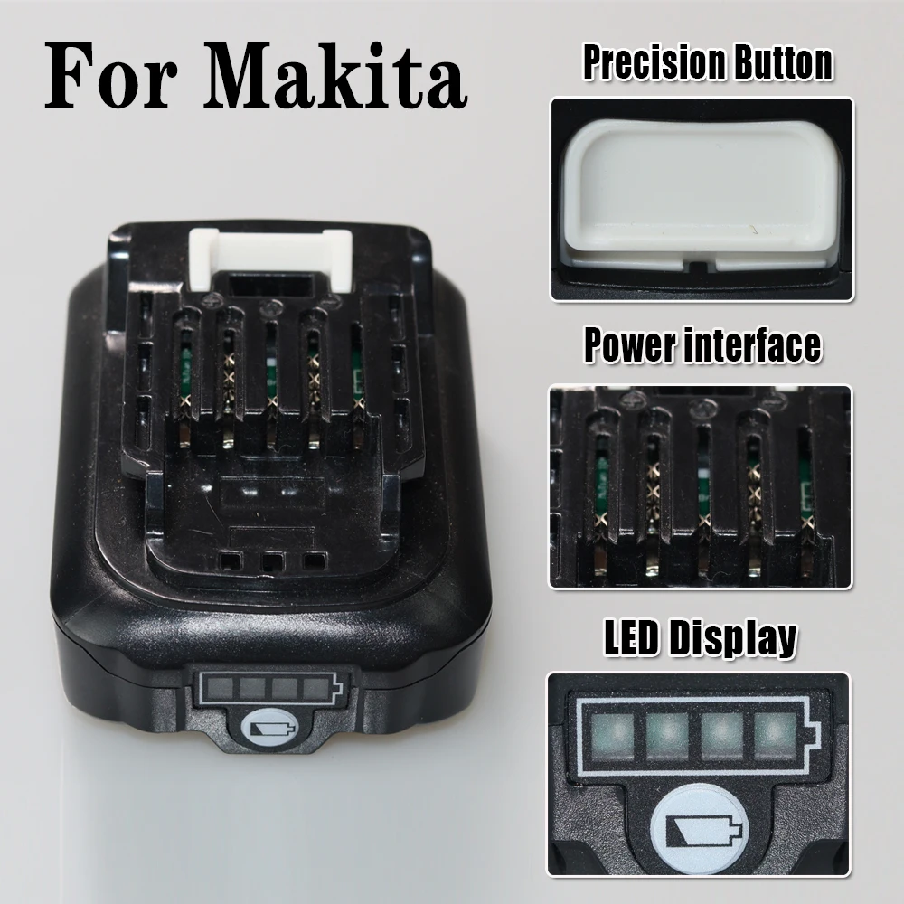 For Makita 10.8V 3000mAh 4000mAh 5000mAh Li-ion Battery 1973901 BL1021B BL1041B BL1015B BL1020B BL1040B