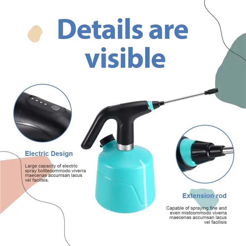 【HOUSEHOLD GOODS】Electric Plant Spray Bottle Sanitizing Sprayer USB Rechargeable Sanitizing Sprayer For Indoor Outdoor Plants