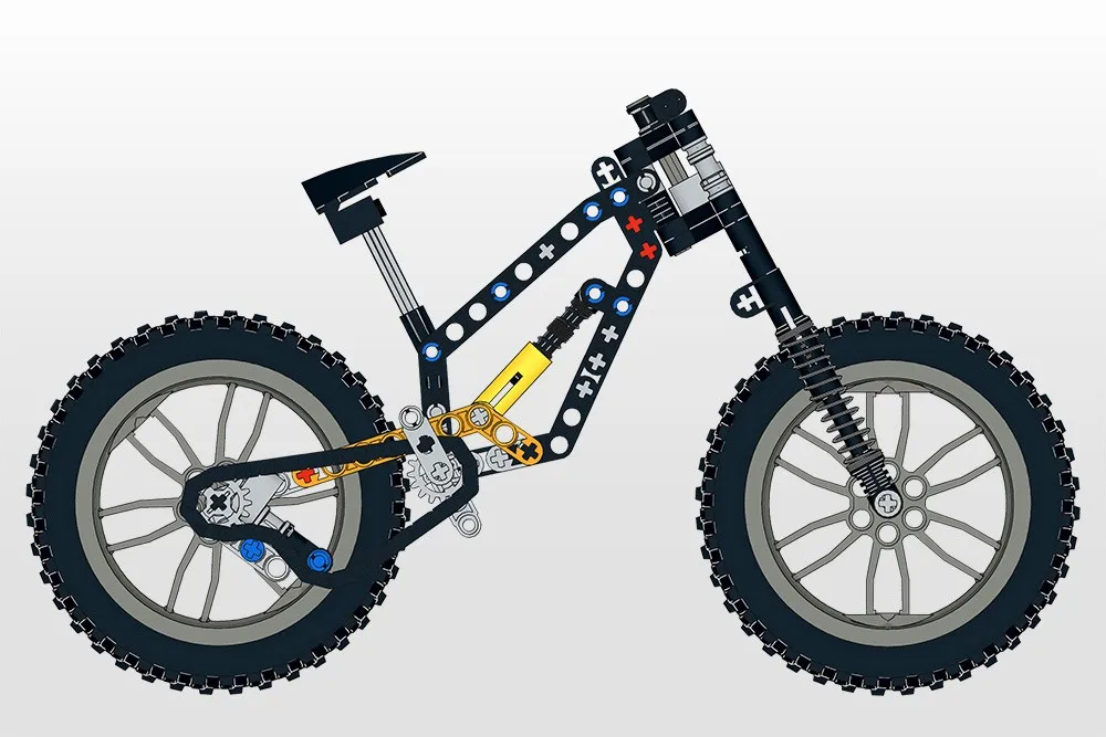 

НОВЫЙ 103 шт. MOC City Technic автомобиль скоростной велосипед DIY творческая идея высокотехнологичная образовательная модель детская игрушка подарок на день рождения строительный блок