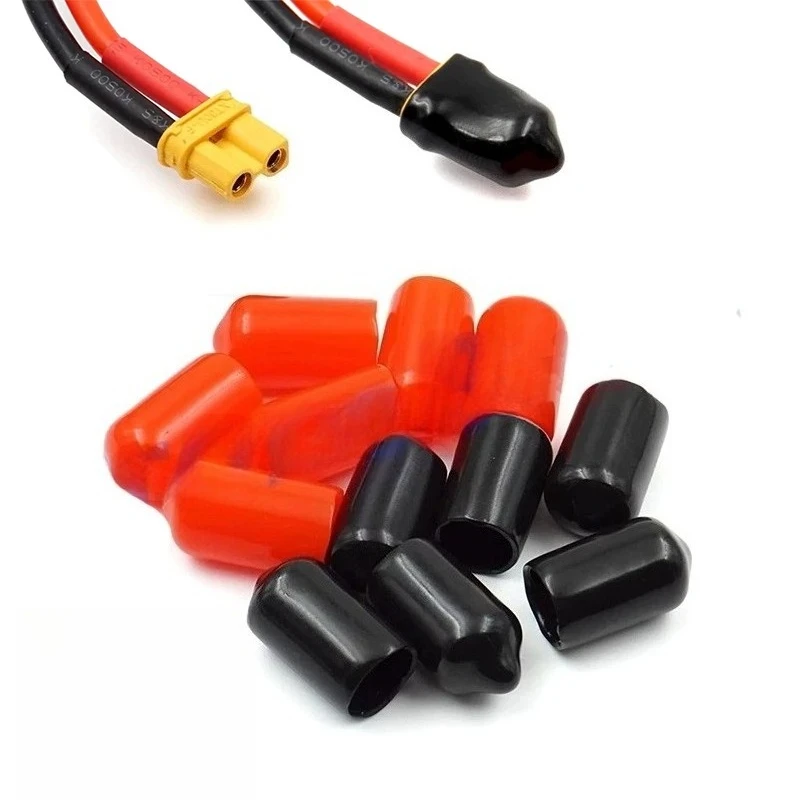 

PVC Protective Sleeve — Compatible with XT60/XT30/T-Plugs — RC Model LiPo Battery Anti-Short Circuit & Dust Cap