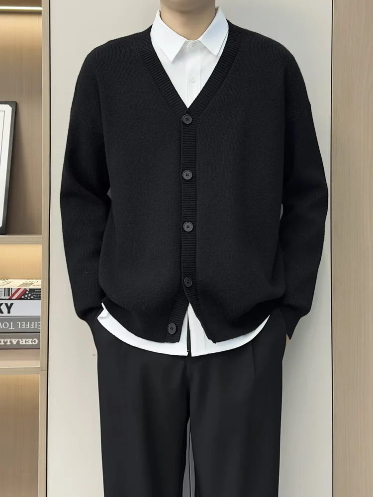 

Laid-ba Sle Men's Knitted Sweater Casual Loose Fit Autumn Winter New American Color Versatile Comfortable Knit Card...