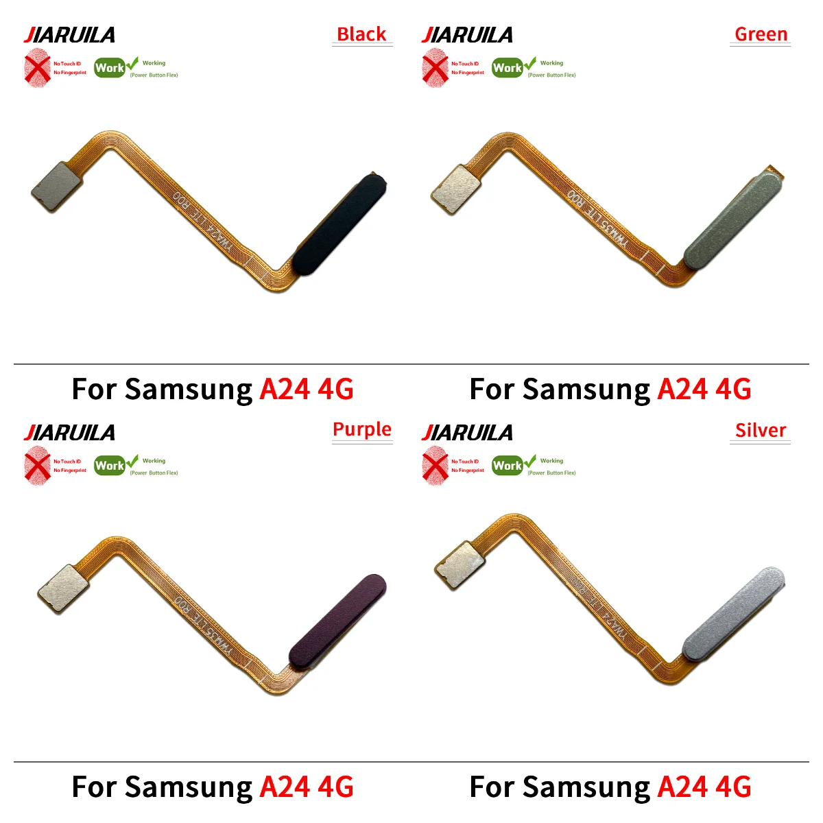 

Repair Fingerprint Scanner For Samsung A14 5G A24 4G Fingerprint Sensor Home Return Key Menu Button Flex Ribbon Cable