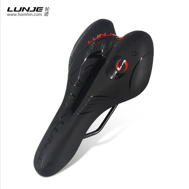 

Cycling Seat Bike Saddle PU Leather Surface Sponge Filled Hollow High Elastic Shock Absorber Comfortable Seat Cushion