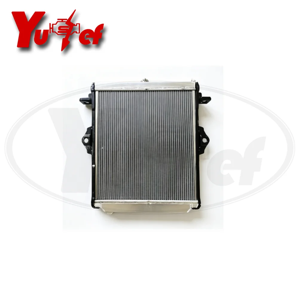 All aluminum radiator For Toyota Landcruiser FZJ75 FZJ78 FZJ79 4.5L MT 48mm # 16400-66060 16400-66020