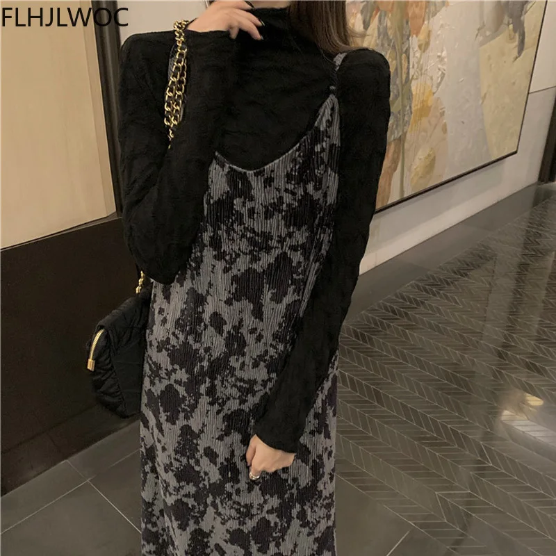 2023 Spring Fenimine Vestidos Women Sleeveless Cute Sweet Date Girls Japan Korea Style Clothes Floral Vintage T Shirt Dress