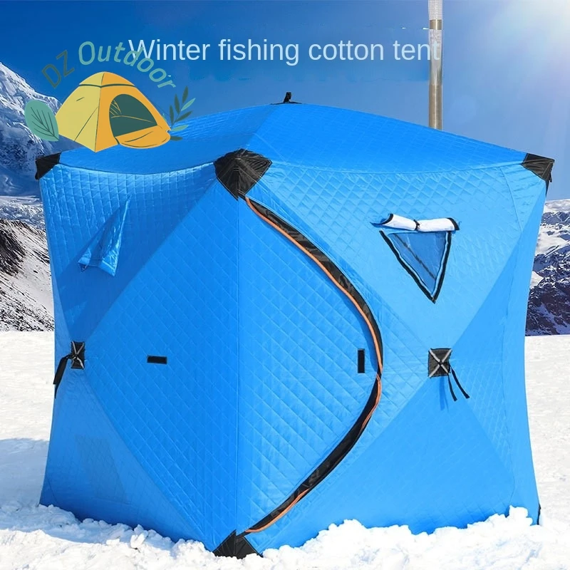 

DZ Outdoor Winter Fishing Tent Warm, Windproof Durable Ice Fishing Thick Camping Tent Ski Resort Replacement Camping Cotton Tent