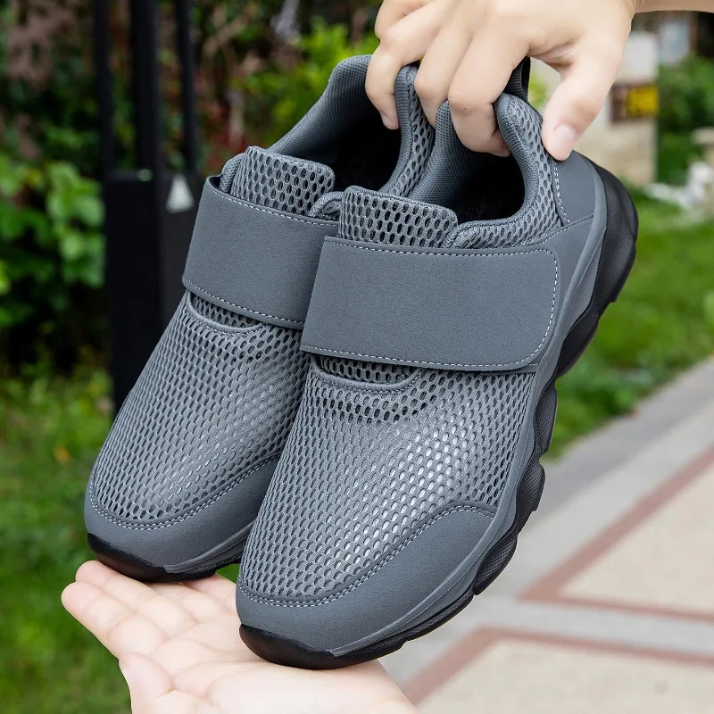 New Men Orthopedic Wide Fit Shoes Adjustable For Swollen Feet Bunion Soft Comfort Diabetic Daily Walking Casual Shoes