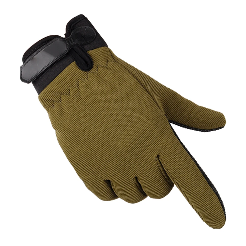 Guantes tácticos ligeros y transpirables para hombre y mujer, guantes antideslizantes de dedo completo para pesca, Verano